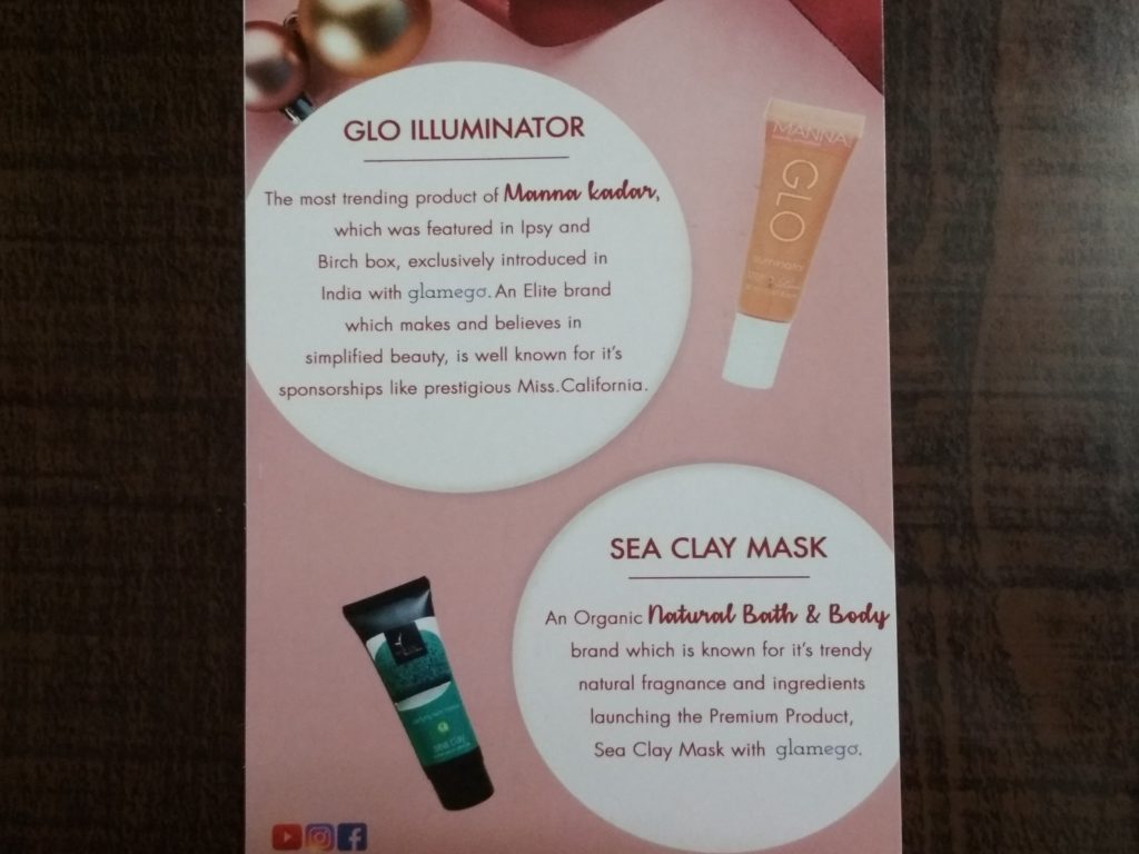 Description Of Glo Illuminator And Sea Clay Mask In December 2017 Glamego Subscription Box