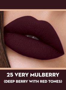 25 Very Mulberry (Deep Berry) Of Sugar Smudge Me Not Liquid Lipstick