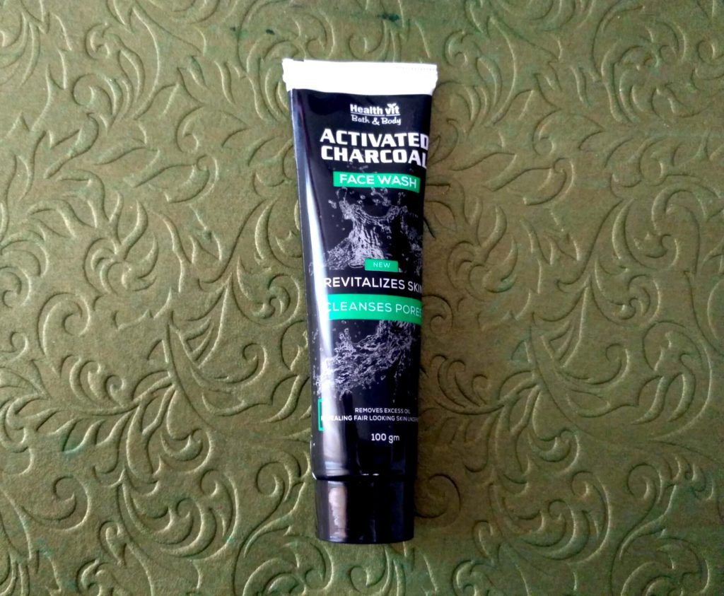 HealthVit Activated Charcoal Face Wash In Blush Boxx April 2018