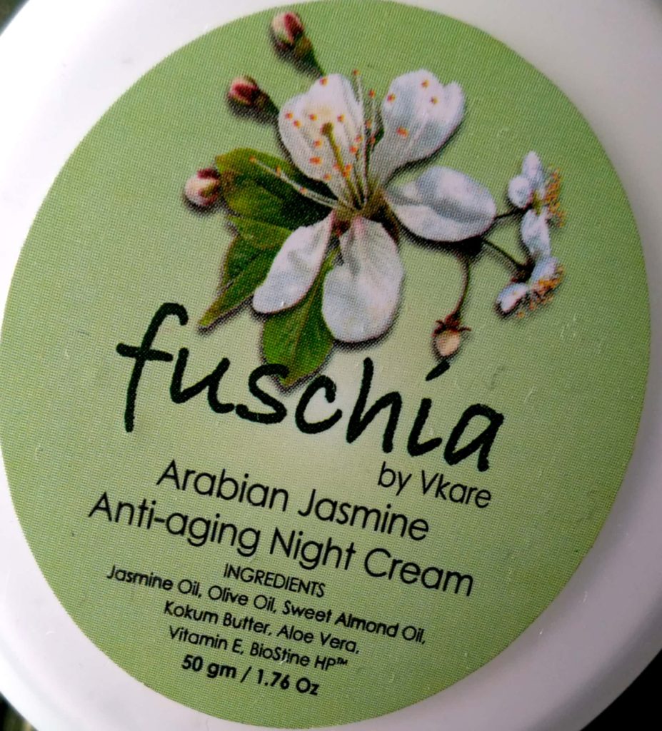 Ingredients Of Fuschia Jasmine Anti Aging Night Cream