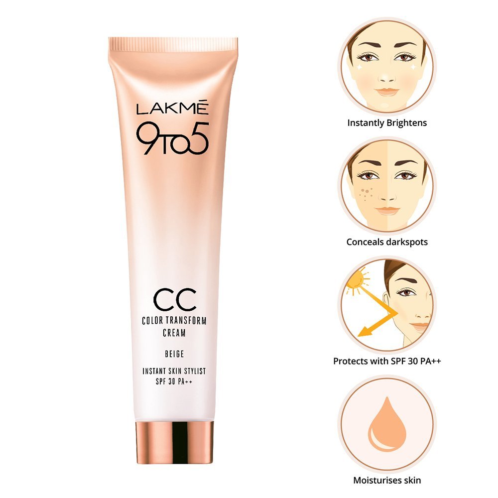 Benefits Of Lakme 9 To 5 CC Color Transform Cream