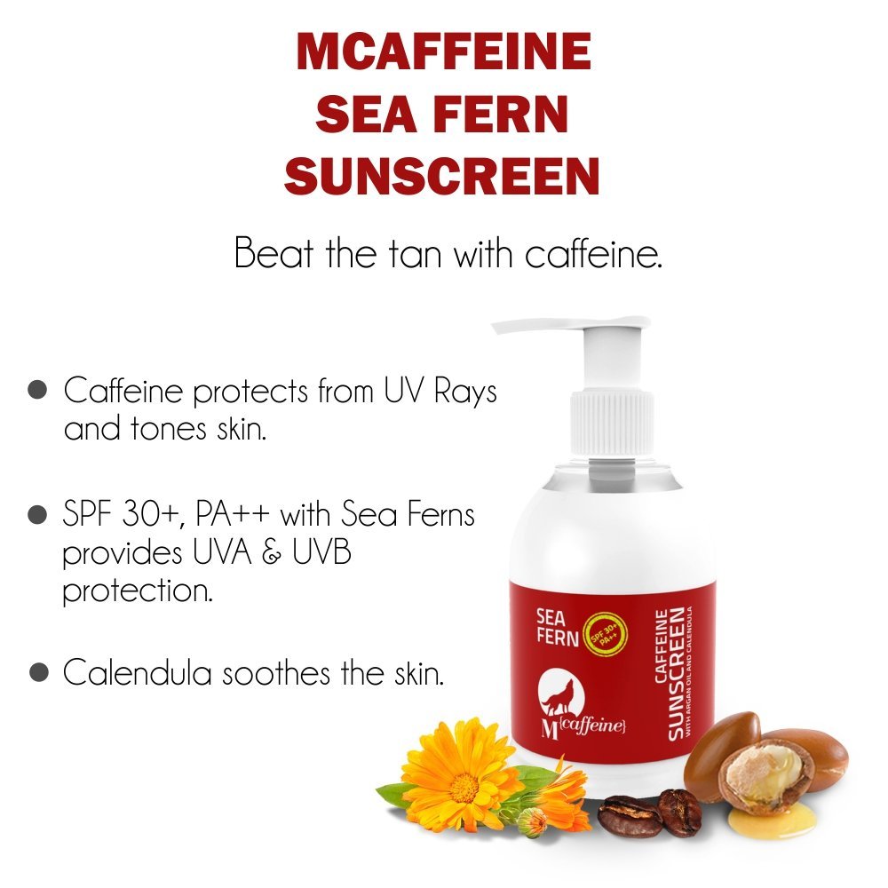 Claims Of MCaffeine Sea Fern Sunscreen