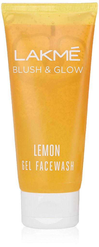 Packaging Of Lakme Blush And Glow Lemon Gel FaceWash