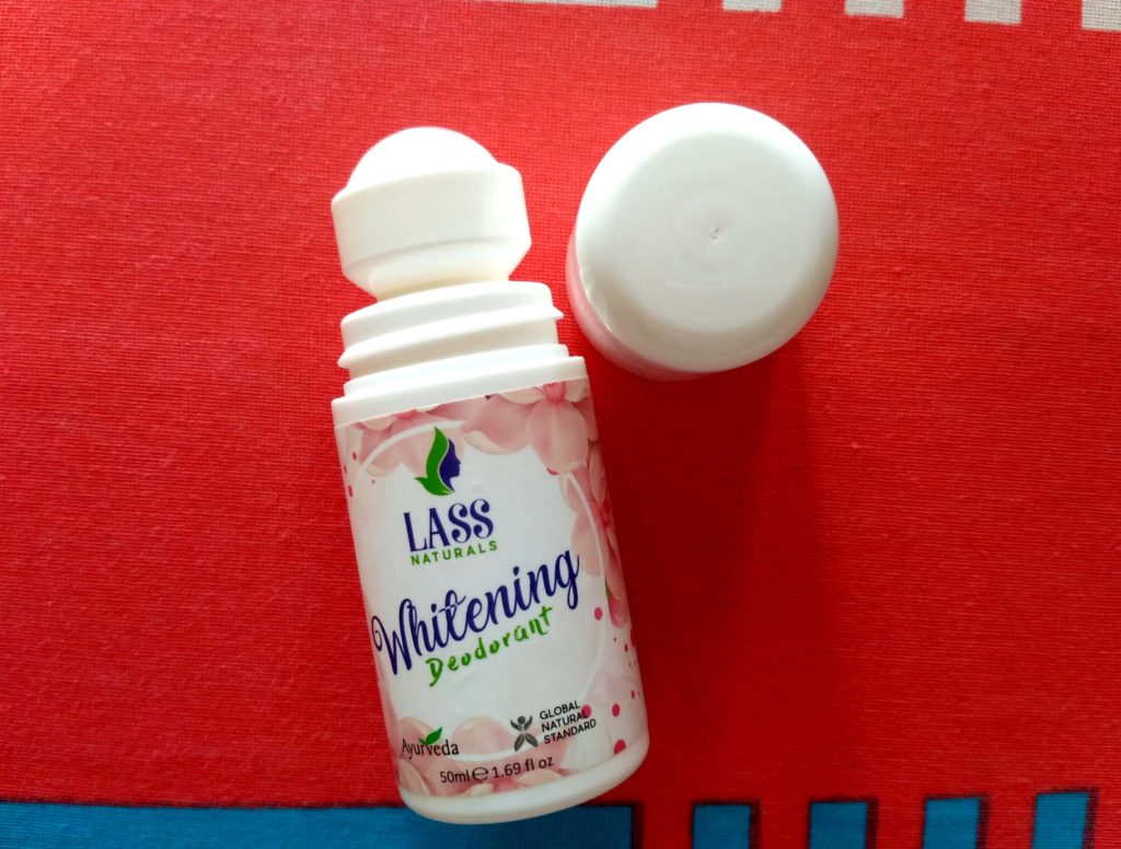 Packaging Of Lass Naturals Whitening Deodorant