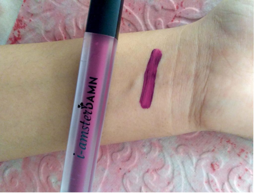 Appearance Of i-amsterDAMN Matte Liquid Lipsticks Purple Flag 5
