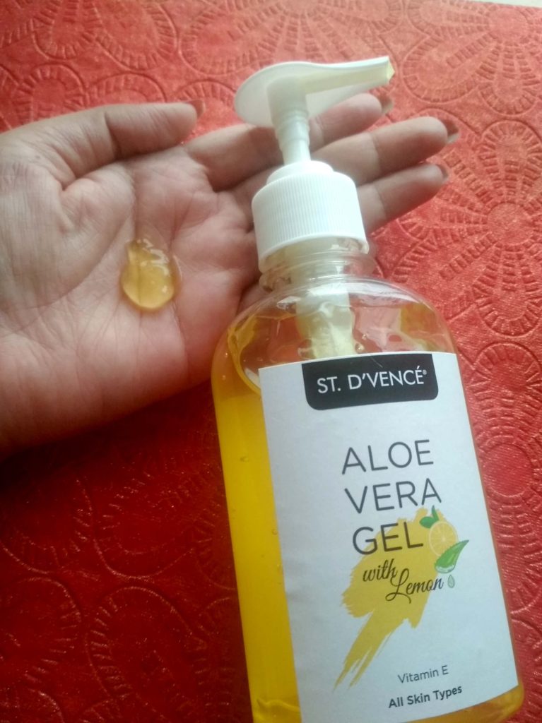 Appearance Of St. D'Vence Aloe Vera & Lemon Gel - One Of St. D’Vence Skincare Products