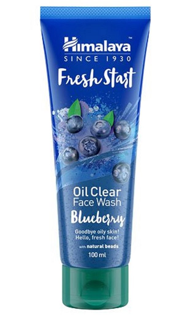 Packaging Of Himalaya Fresh Start Oil Clear Face Wash Blueberry