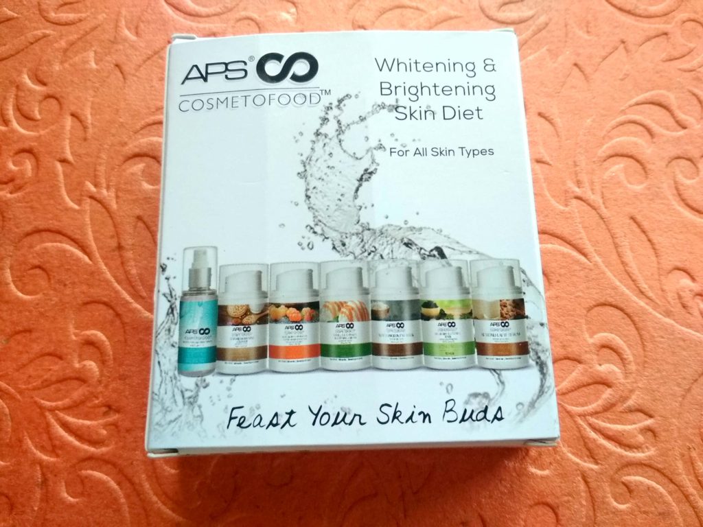 APS Cosmetofood Whitening & Brightening Skin Diet Kit In Fab Bag July 2018