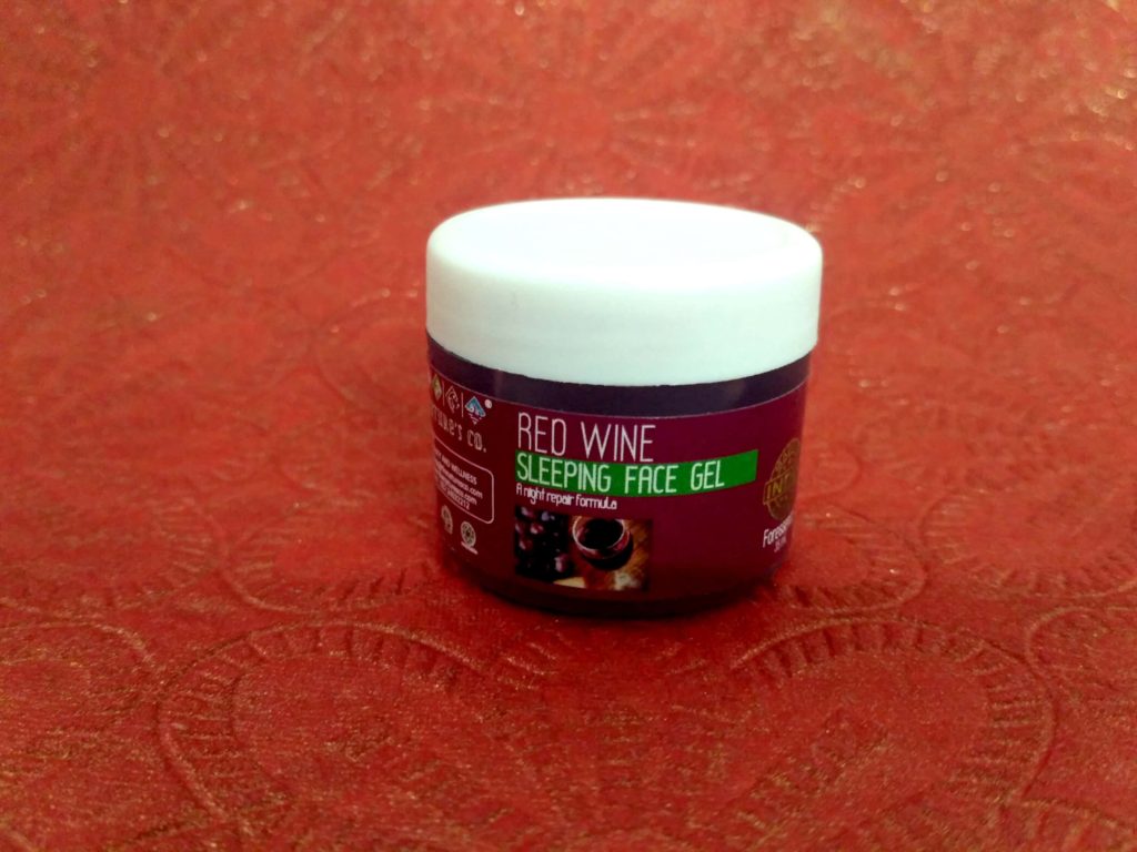 The Nature’s Co Red Wine Face Gel In Glamego Box July 2018