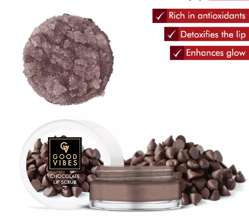 Good Vibes Lip Scrub Chocolate Claims