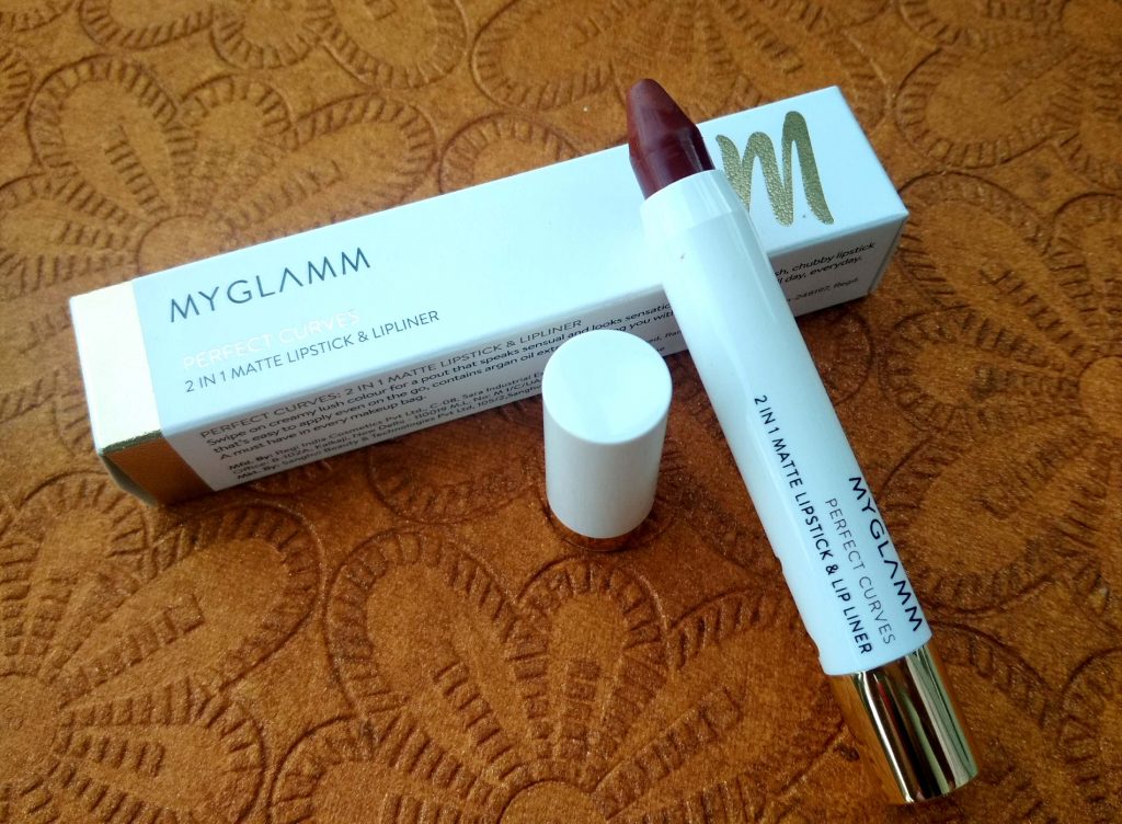 Packaging Of MyGlamm Perfect Curves 2 In 1 Matte Lipstick & LipLiner - Terra 006