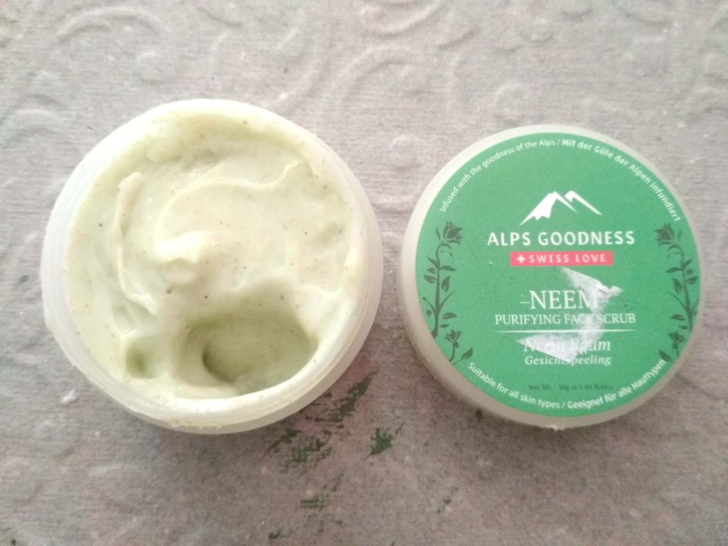 Packaging Of Alps Goodness Neem Purifying Face Scrub