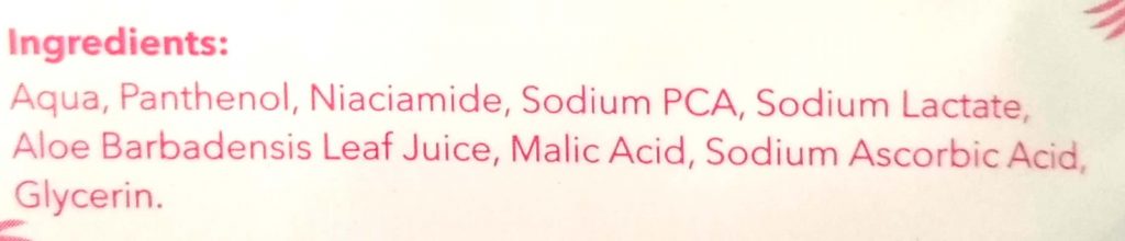 Ingredients Of O3+ Plunge Radiance Face Mask Vitamin C