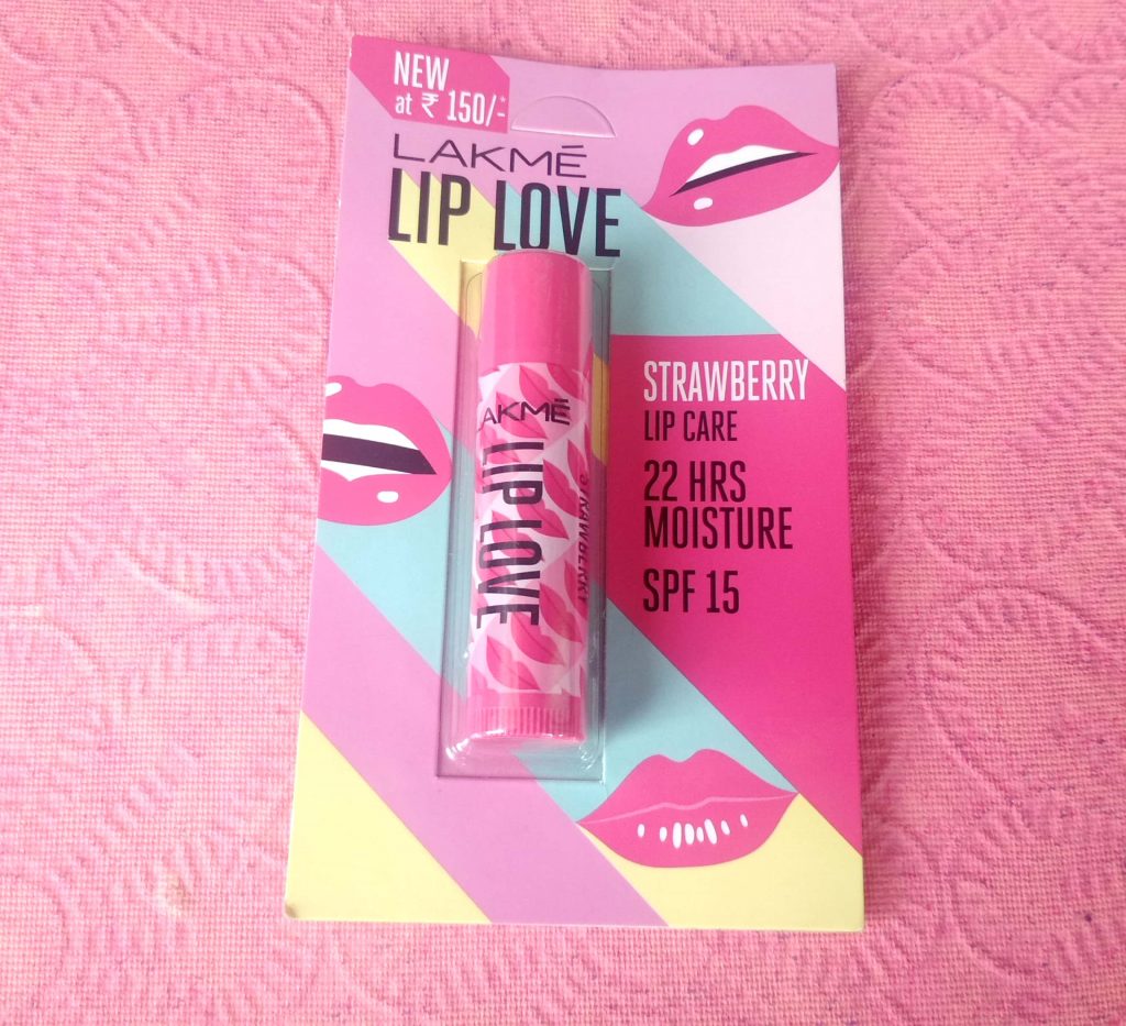 Packaging Of New Lakme Lip Love Chapstick Strawberry