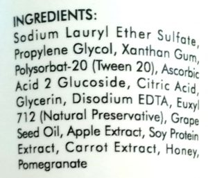 Ingredients Of Good Vibes Pomegranate Rejuvenating Face Wash