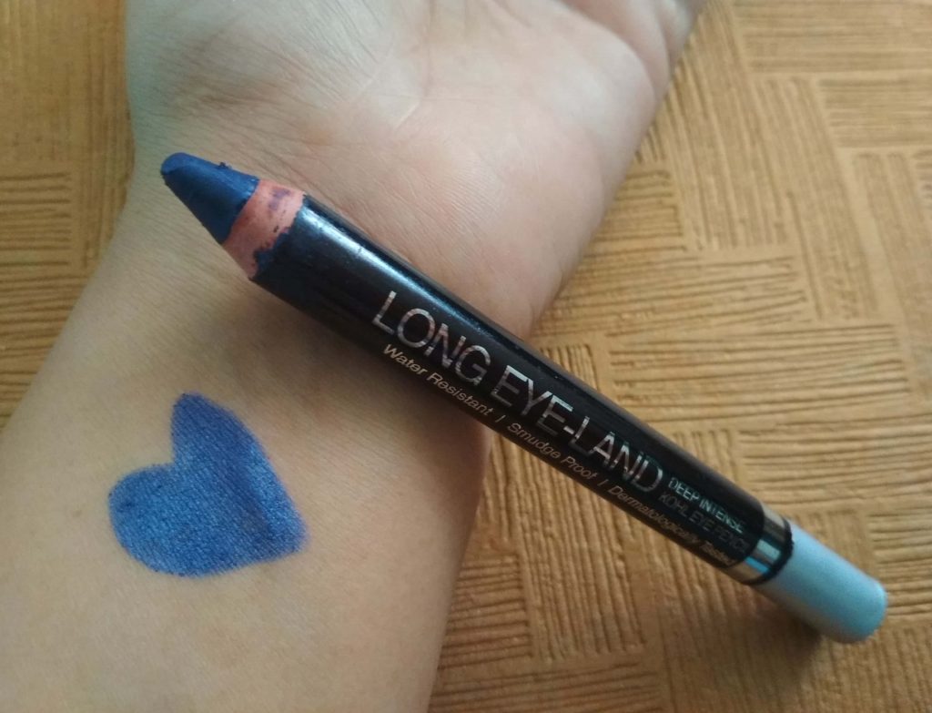 Swatch Of NY Bae Long EyeLand Deep Intense Kohl Eye Pencil – Blue