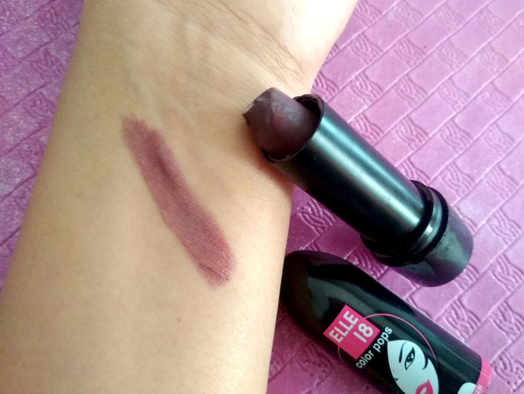Swatch Of Elle 18 Color Pops Lipstick Berry Crush