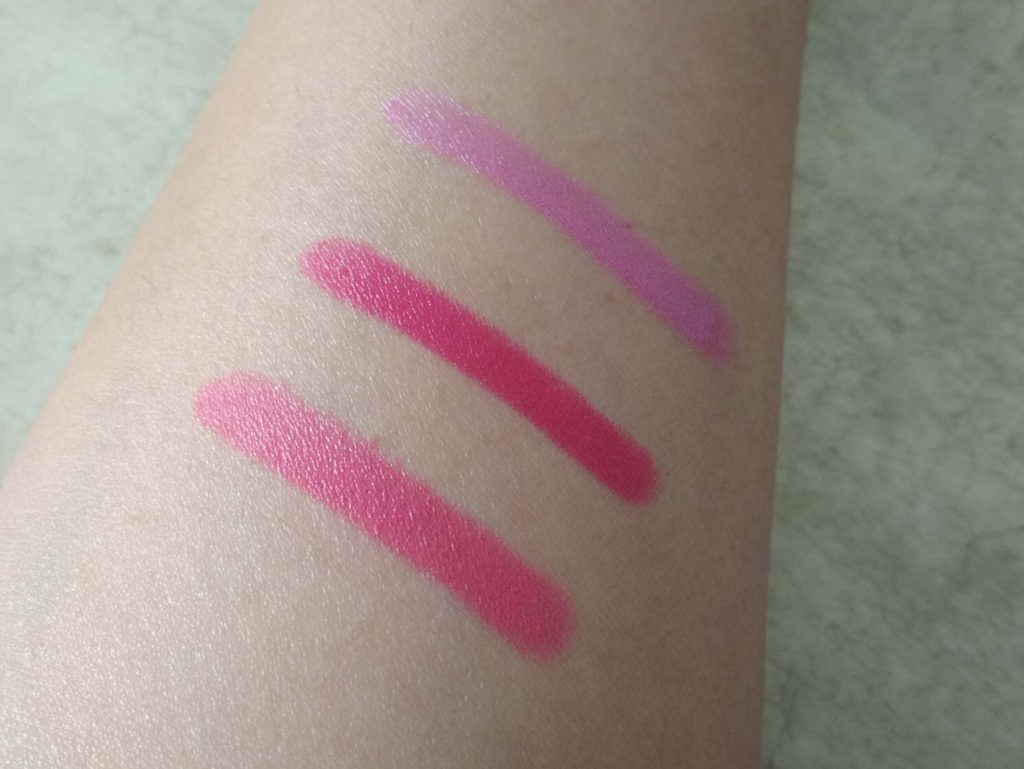 Swatches Of Pink Shades Of Stay Quirky Minis Lipstick Kit 2