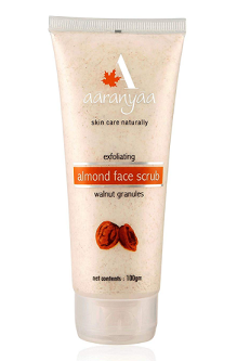 Packaging Of Aaranyaa Exfoliating Almond Face Scrub