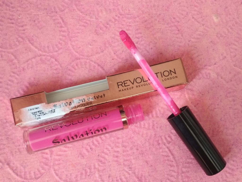 Packaging Of Makeup Revolution Salvation Velvet Lip Lacquer