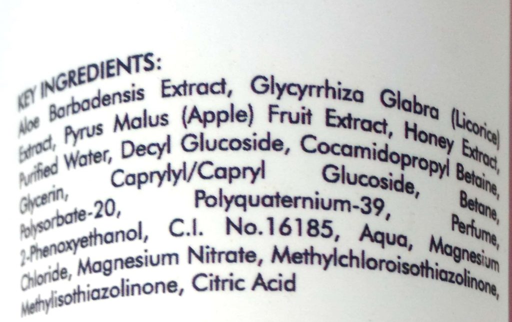 Ingredients Of Good Vibes Foaming Face Wash - Red Apple Softening