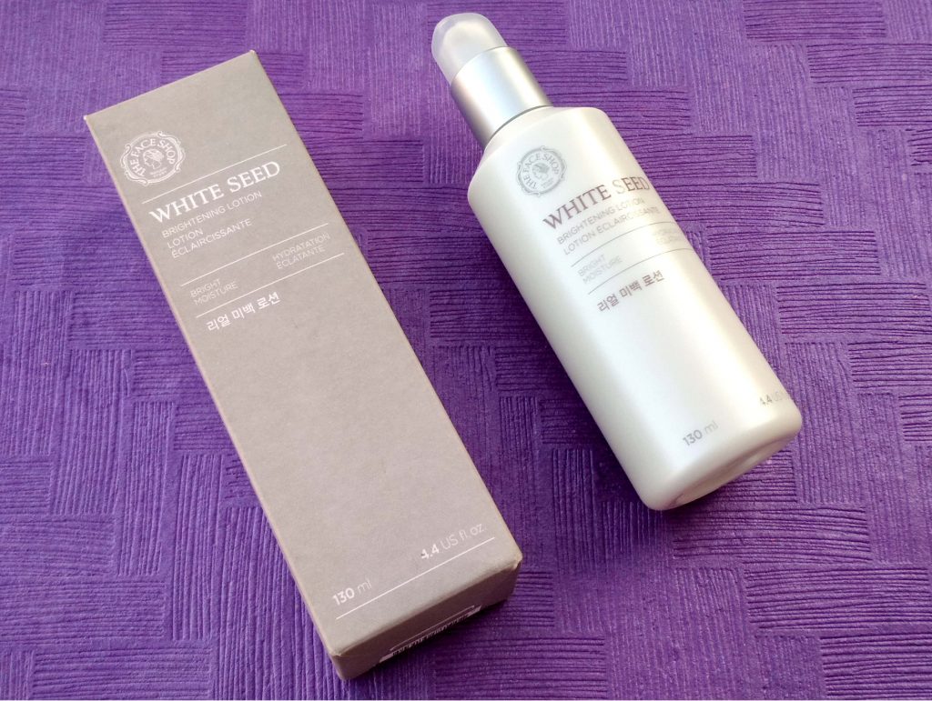 Packaging Of The Face Shop White Seed Brightening Lotion