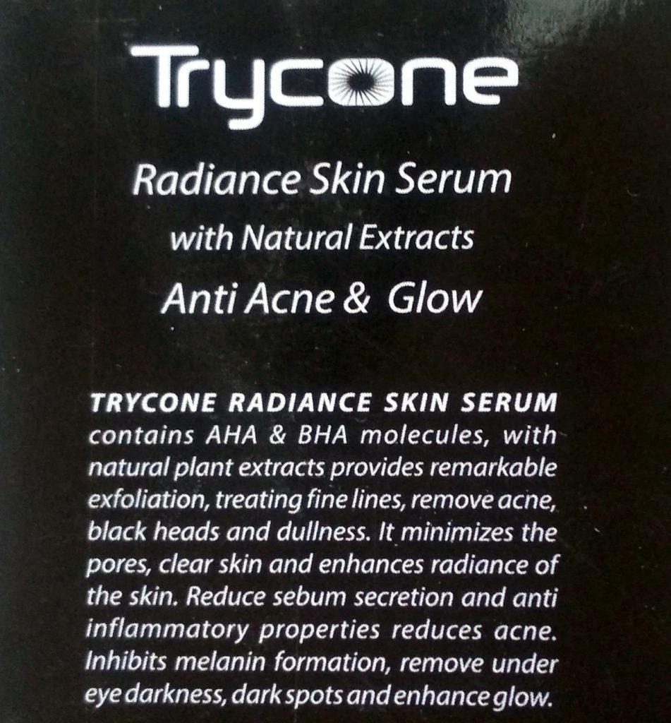 Description Of Trycone Radiance Skin Serum