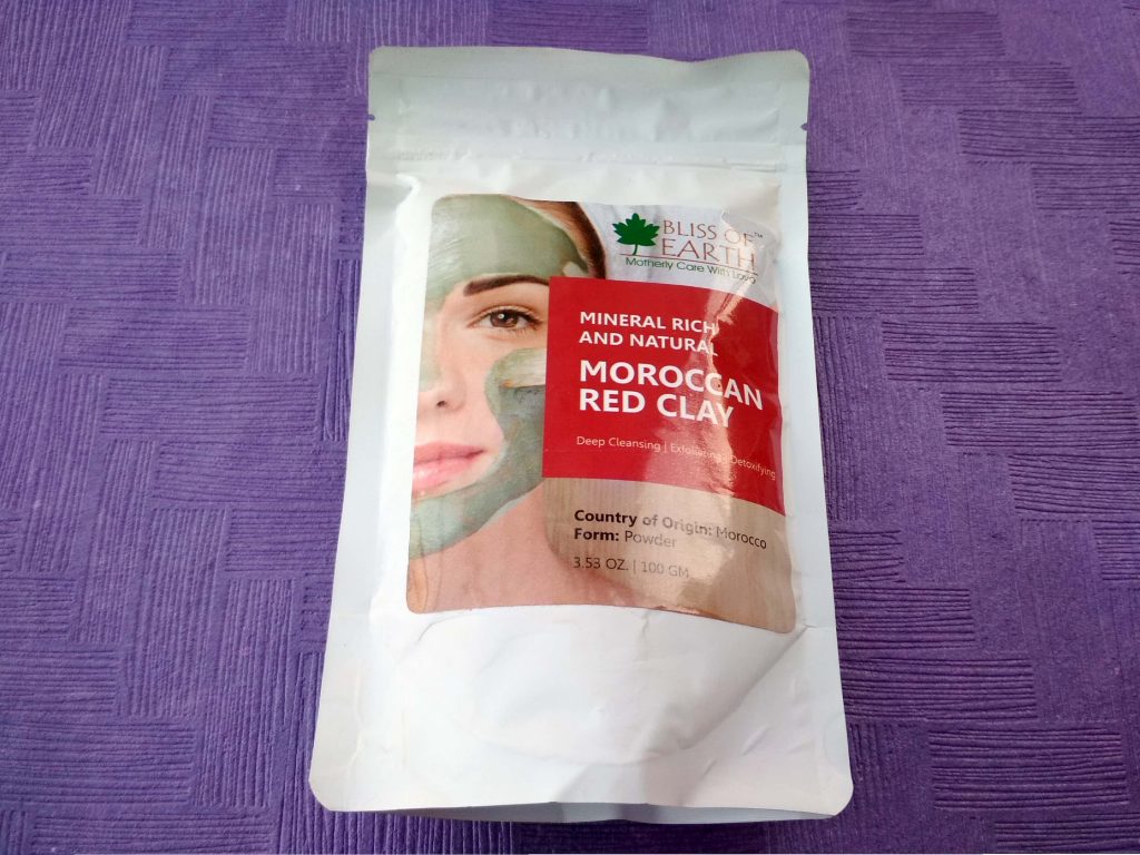 Bliss Of Earth Moroccan Red Clay Mask In Glamego Box March 2019