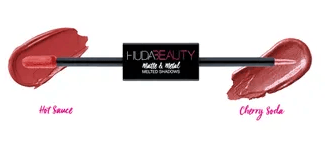 Huda Beauty Matte & Metal Melted Shadows - Hot Sauce & Cherry Soda