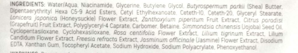 Ingredients Of Kaya 5-Flower Insta-Brightening Facial Sheet Mask