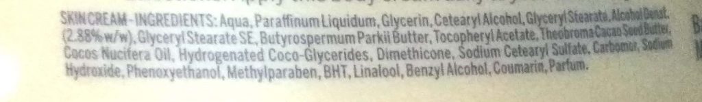 Ingredients Of Nivea Cocoa Butter Body Cream