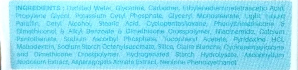 Ingredients Of DermDoc Wrinkle Lift Face Cream with Niacinamide