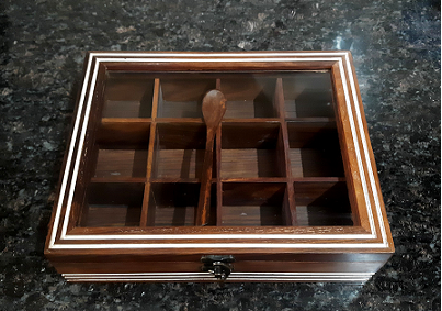 Wooden Spice Box