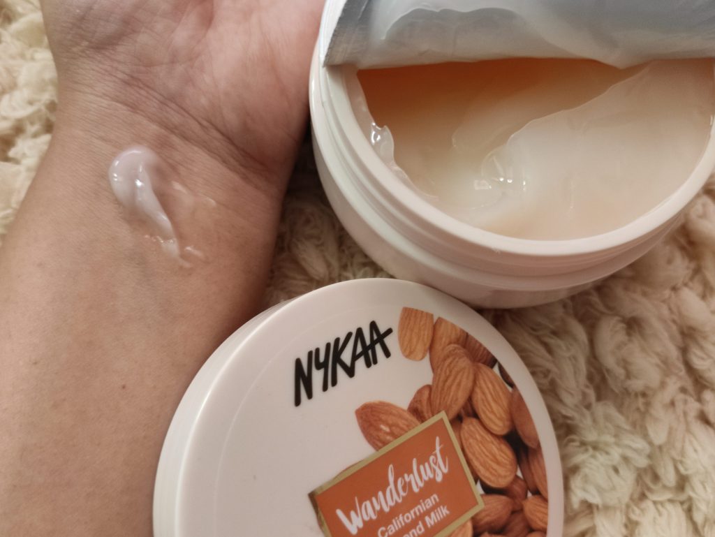 Appearance Of Nykaa Wanderlust Californian Almond Milk Body Yogurt