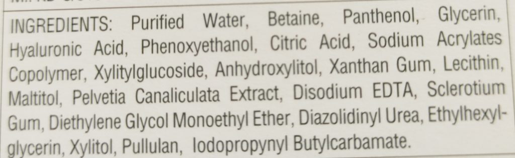 Ingredients Of Nykaa SKINRX 2% Hyaluronic Acid Face Serum
